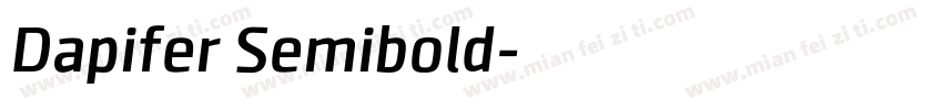 Dapifer Semibold字体转换